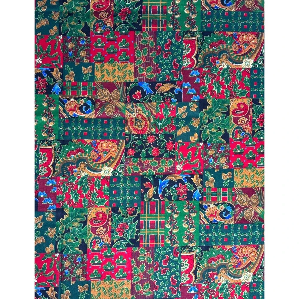Vintage Cranston VIP Joan Messamore Christmas Patchwork Cotton Fabric 36